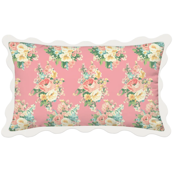 Vintage Cottage Collection Scalloped Duvet Cover Set - Florence (Peony)