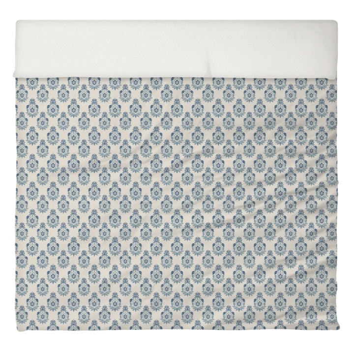 Blues &amp; Greens Anthology Duvet Cover Set – Ikat (Smoky Azurite)