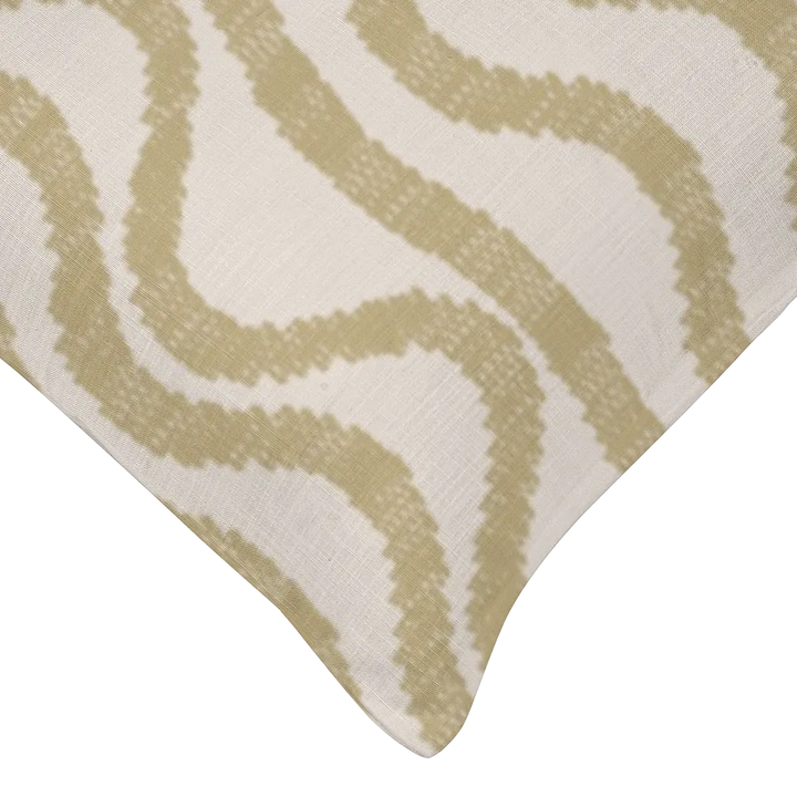 Ikat Fusion Coordinates Pair – Sand &amp; Sea Geometric (Sand)