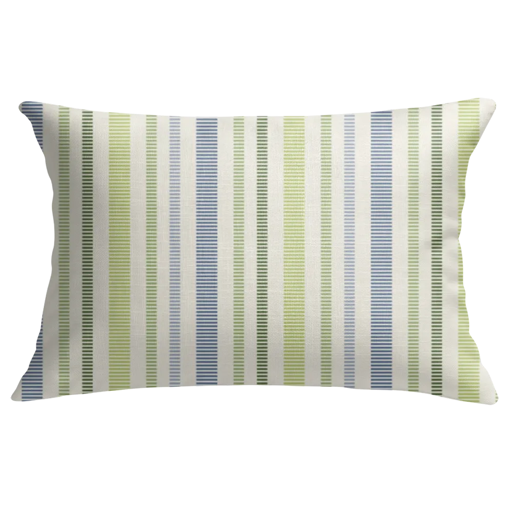 Ikat Fusion Pillow Trio – Kelp Ribbon