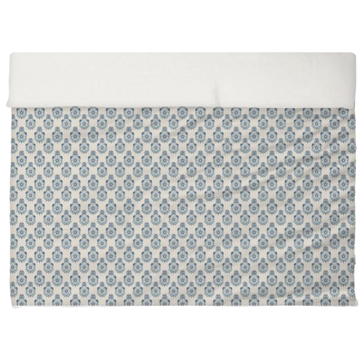 Blues &amp; Greens Anthology Duvet Cover Set – Ikat (Smoky Azurite)