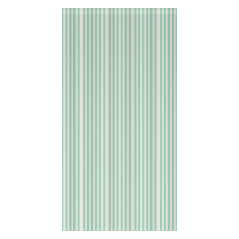 Window Curtain Set - Cotton Blend (2 Panels) | French Stripe - Seafoam