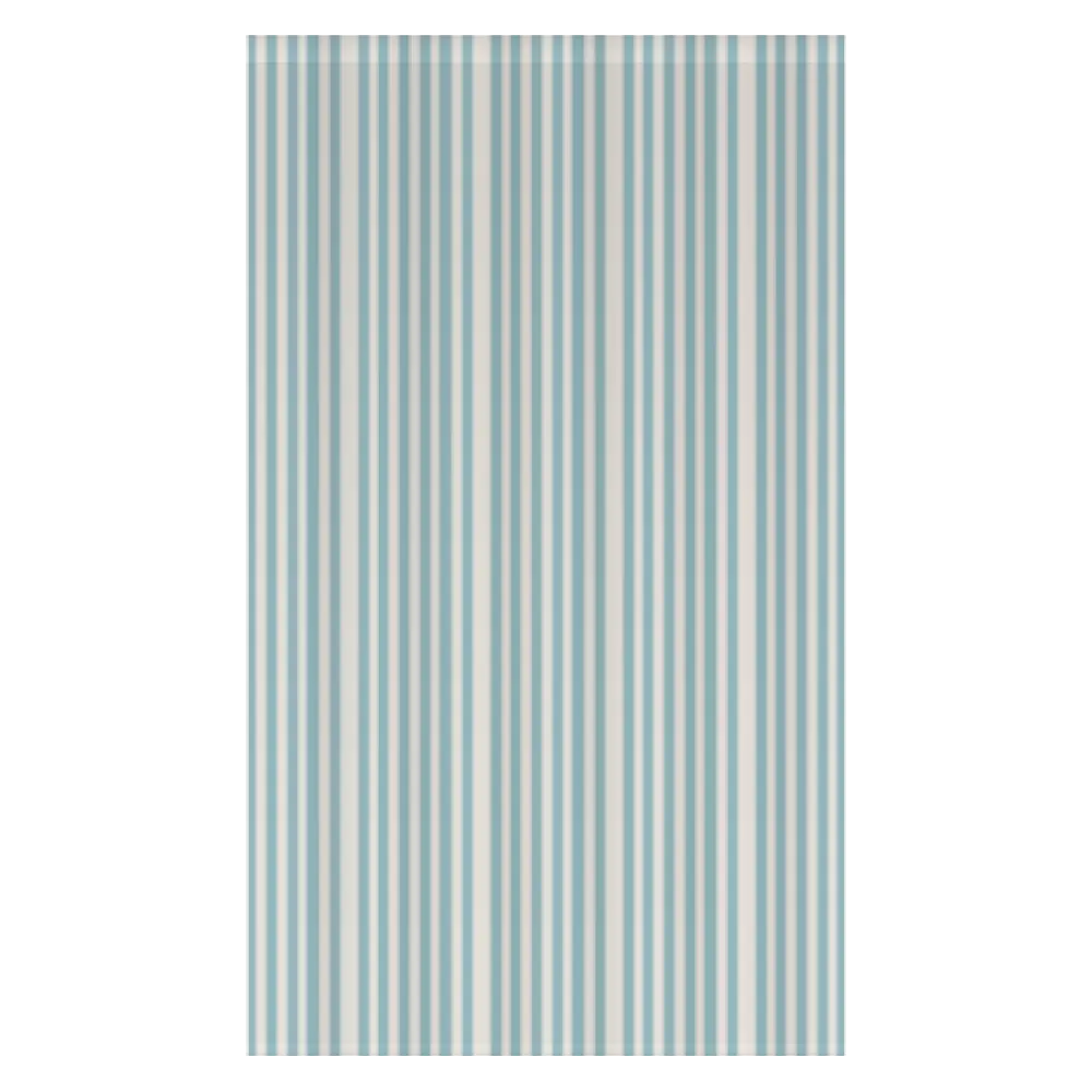 Window Curtain Set - Cotton Blend (2 Panels) | French Stripe - Pool