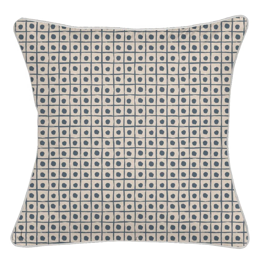 Ikat Fusion Coordinates Pair – Sand &amp; Sea Geometric (Marine)