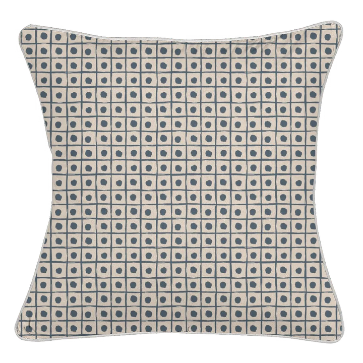Ikat Fusion Coordinates Pair – Sand &amp; Sea Geometric (Marine)