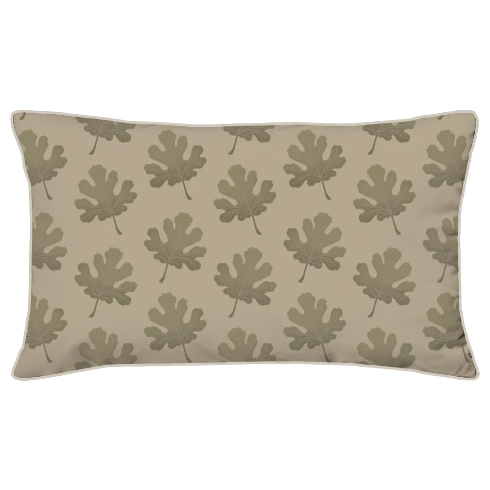 Verdant Fig™ Piped Edge Duvet Cover Set - Stamped Fig