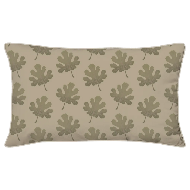 Verdant Fig™ Piped Edge Duvet Cover Set - Stamped Fig
