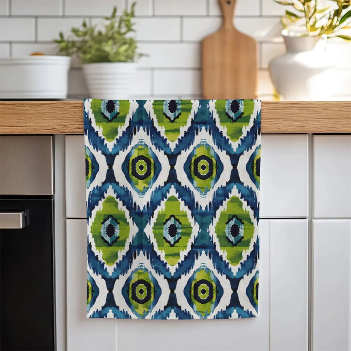 Ikat Fusion Tea Towel Set (6) – Lily Pad