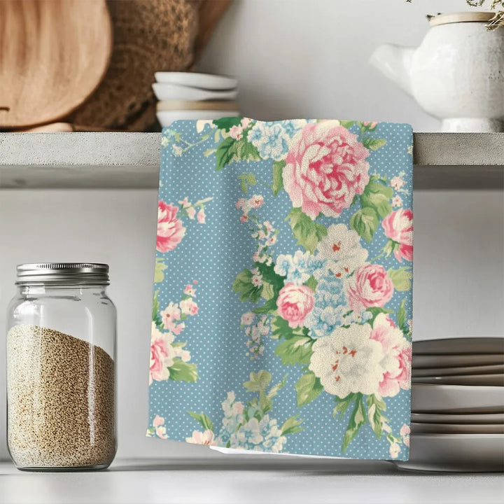 Emma - Bluejay Tea Towel Set (4) | Vintage Cottage Collection