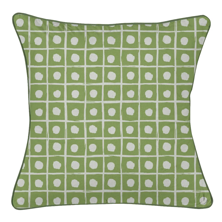 Reversible Pillow Pair – Limeade