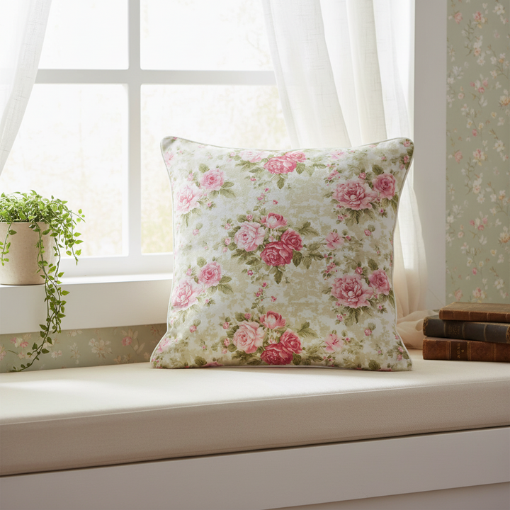 Vintage Cottage Collection Reversible Throw Pillow - Shelaugeh