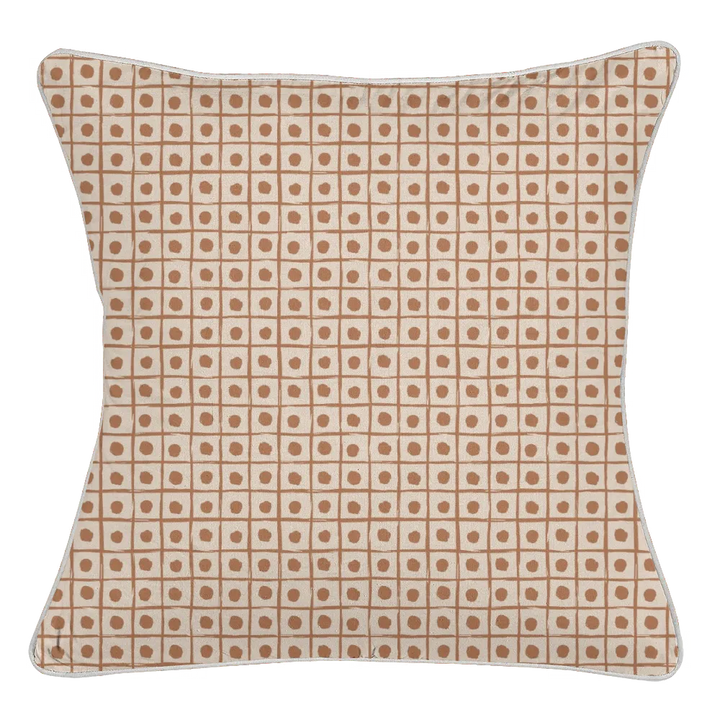 Ikat Fusion Coordinates Pair – Sand &amp; Sea (Rust)