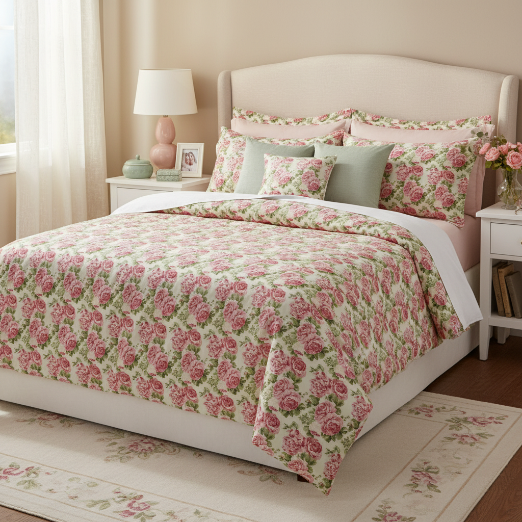 Vintage Cottage Collection Duvet Cover Set - Sharron