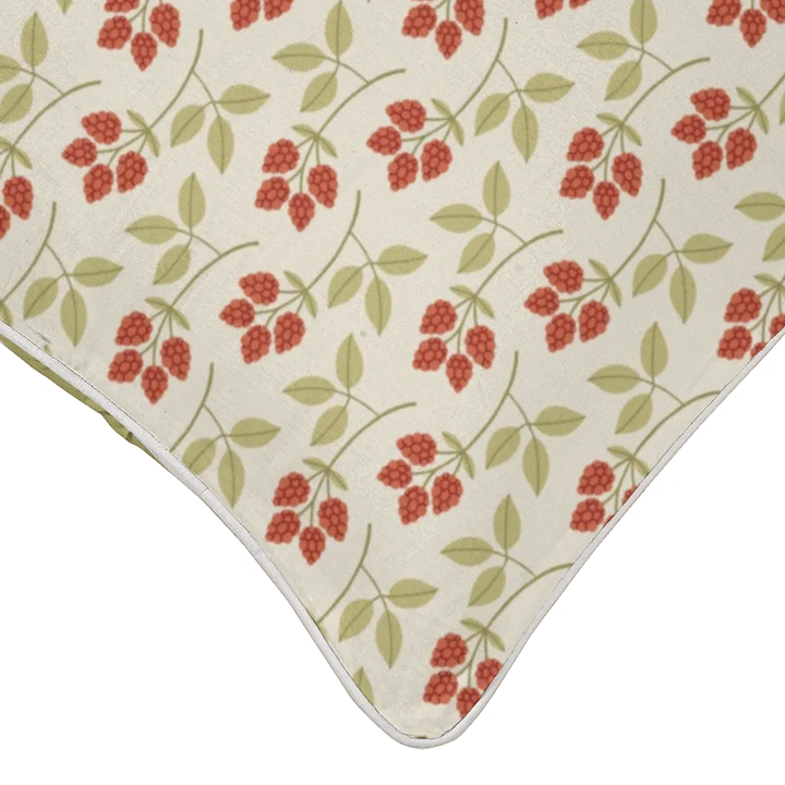 Sunlit Garden™ Piped Edge Throw Pillow – Raspberries