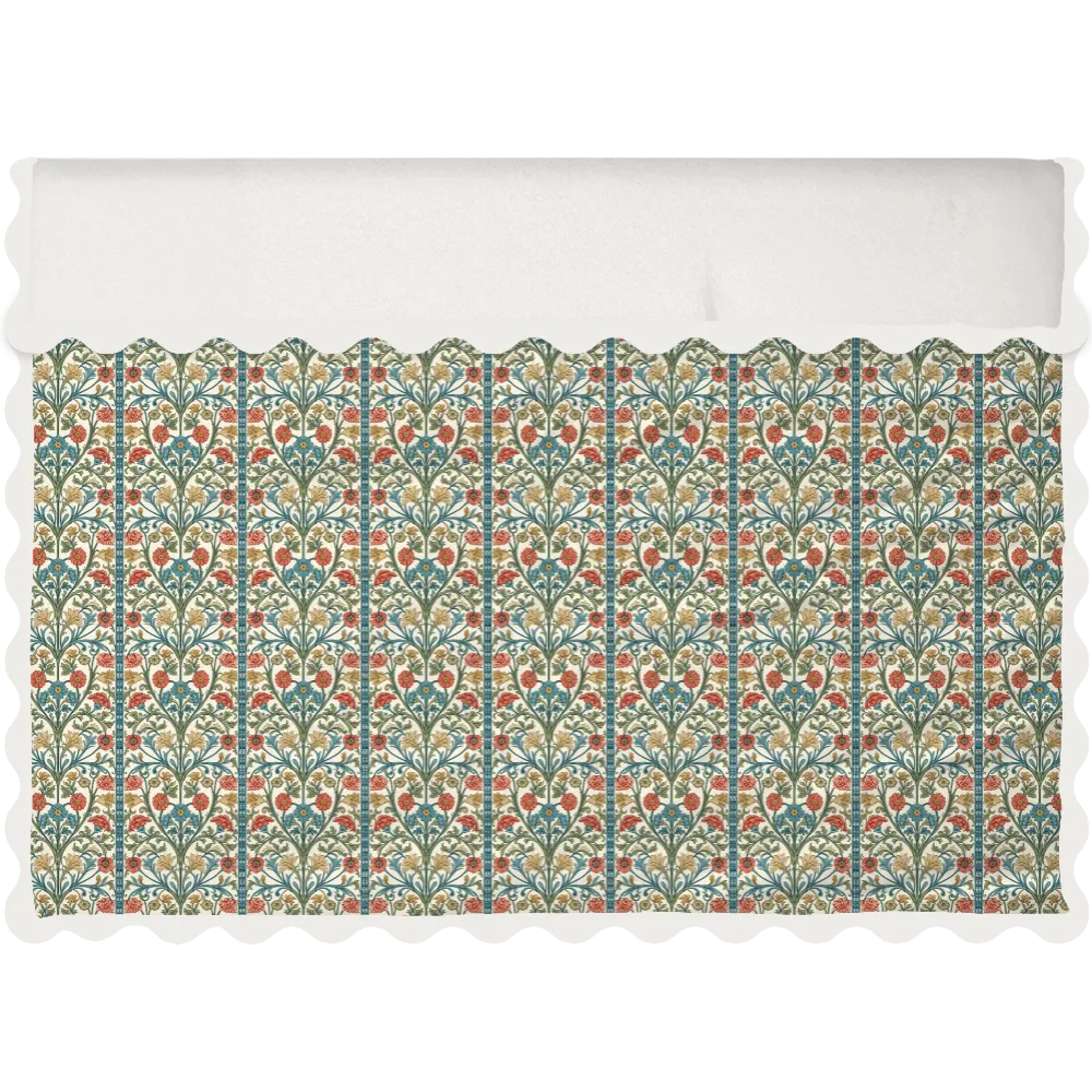 Sunlit Garden™ Scalloped Duvet Cover Set