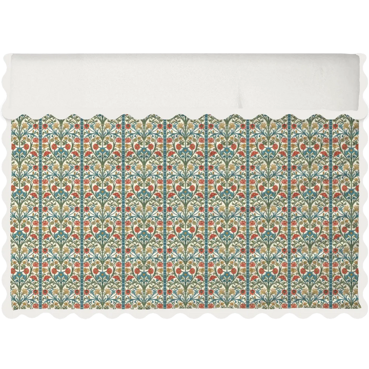 Sunlit Garden™ Scalloped Duvet Cover Set