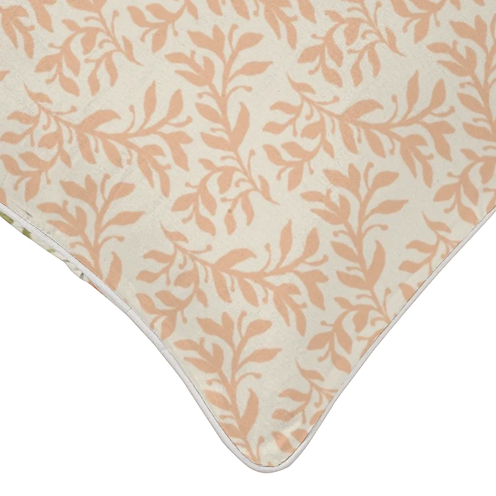 Sunlit Garden™ Piped Edge Throw Pillow – Coral Vine
