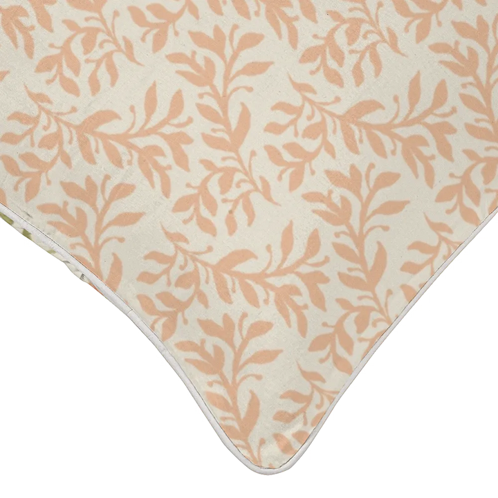 Sunlit Garden™ Piped Edge Throw Pillow – Coral Vine