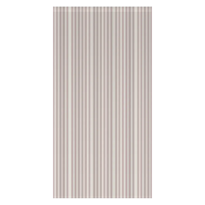 Window Curtain Set - Cotton Blend (2 Panels) | French Stripe - Dusty Lilac