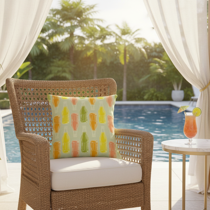 Soda Pop! Throw Pillow – Citrus Punch