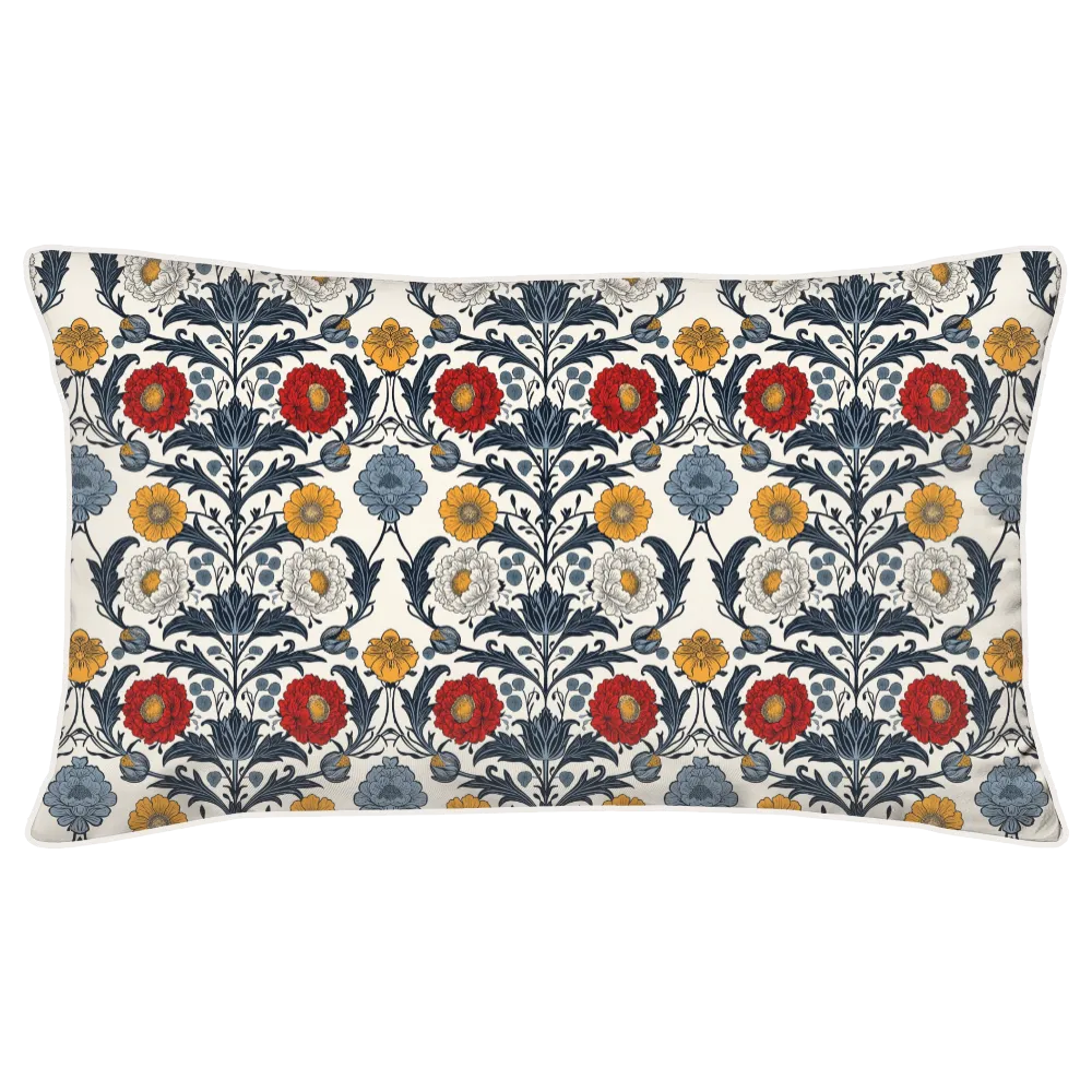 Sunlit Garden™ Piped Edge Duvet Cover Set - Heritage Garden