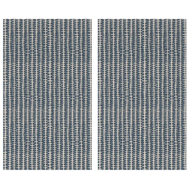 Ikat Fusion Curtain Panel Set – Sand &amp; Sea