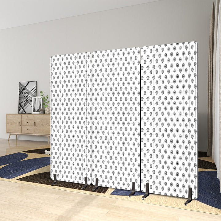 3 Panel Sound-Absorbing Room Divider / Fronds