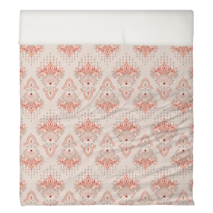 Reds &amp; Purples Anthology Duvet Cover Set – Ikat Damask (Sashay Sand)