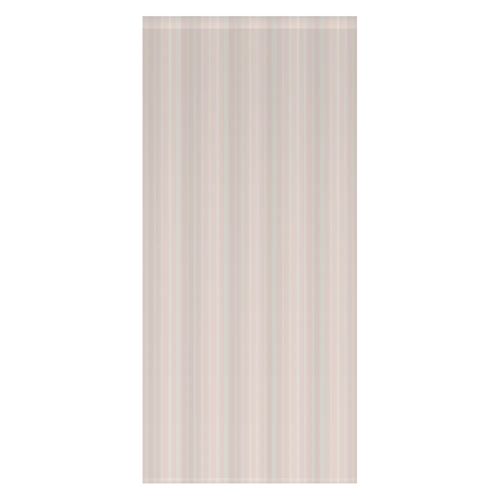 Window Curtain Set - Cotton Blend (2 Panels) | French Stripe - Ballet Pink