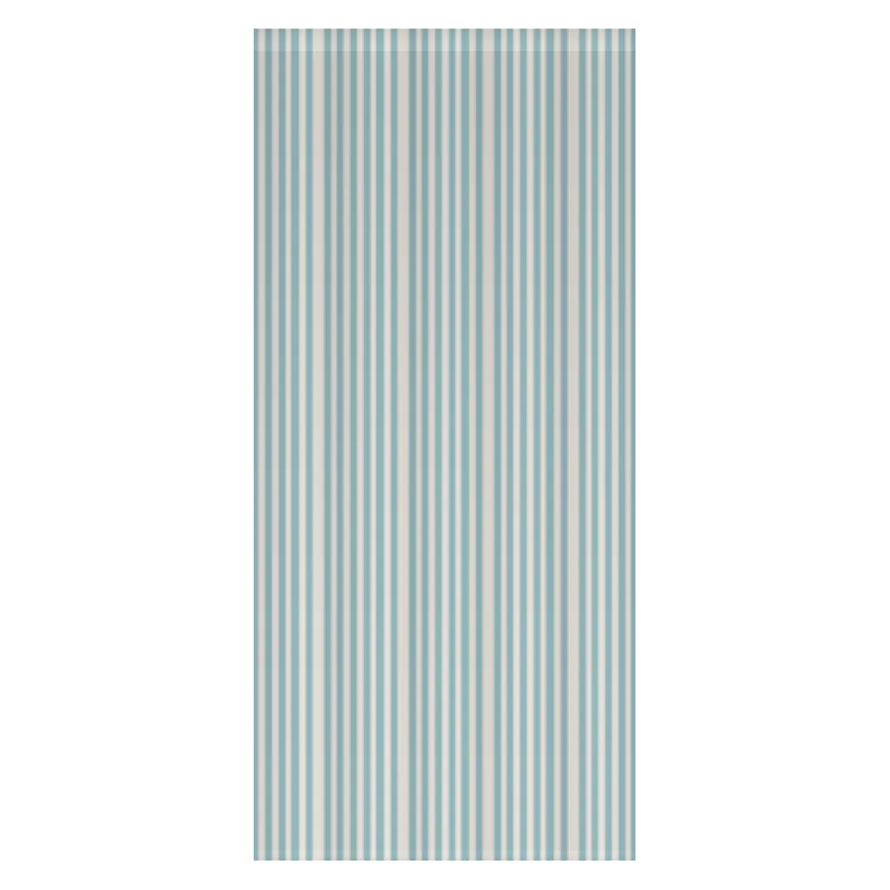 Window Curtain Set - Cotton Blend (2 Panels) | French Stripe - Pool