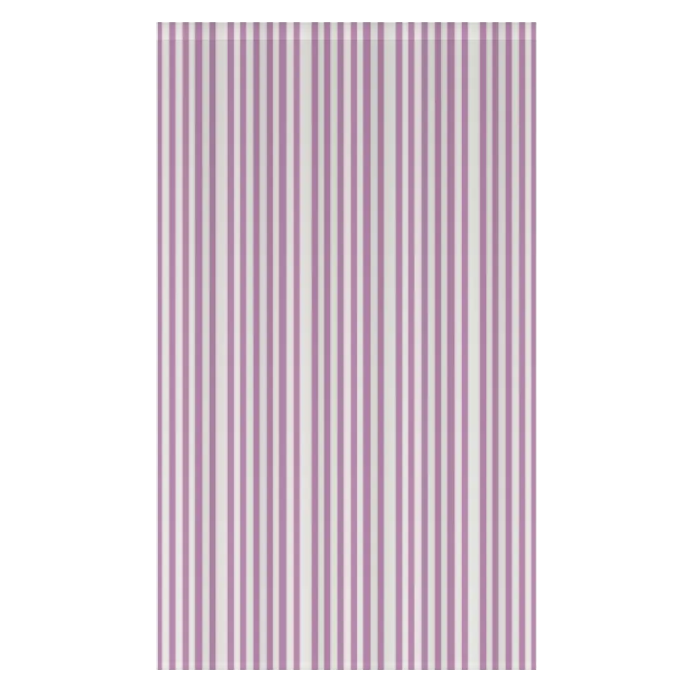 Window Curtain Set - Cotton Blend (2 Panels) | French Stripe - Vintage Lilac