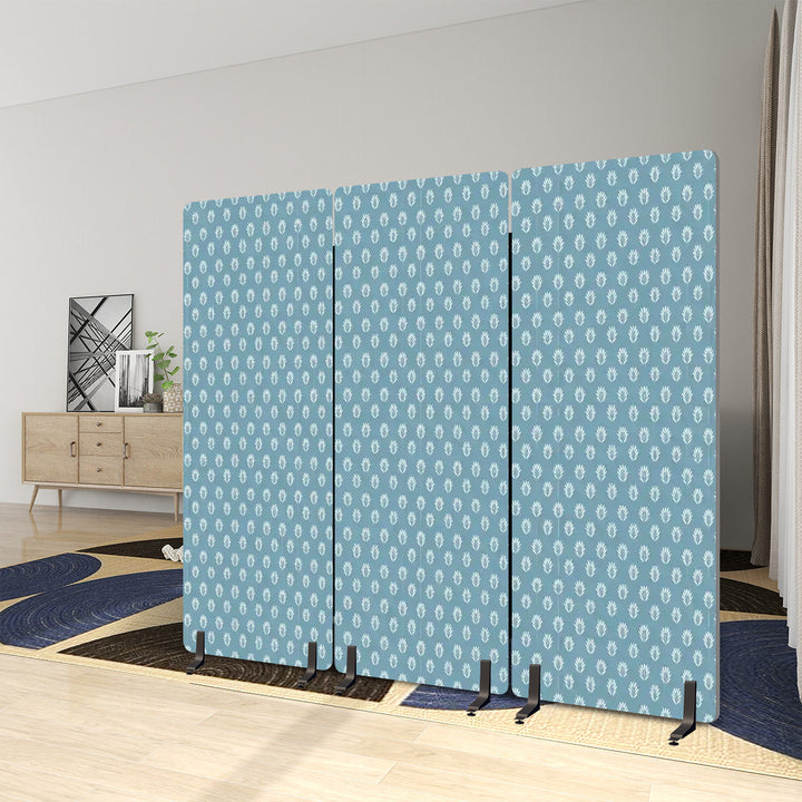 3 Panel Sound-Absorbing Room Divider / Fronds