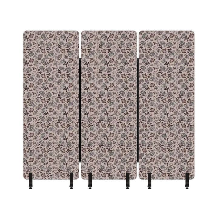 3 Panel Sound-Absorbing Room Divider / Vintage Floral