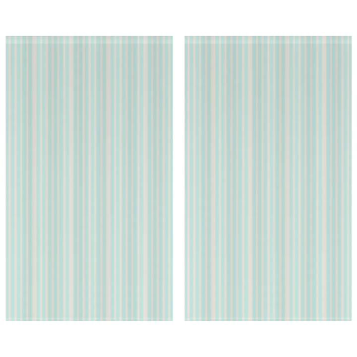 Window Curtain Set - Cotton Blend (2 Panels) | French Stripe - Windowpane
