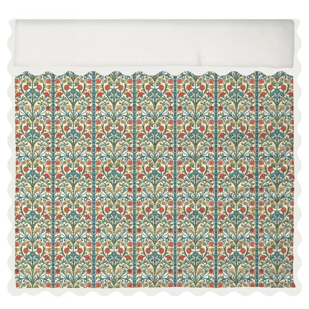Sunlit Garden™ Scalloped Duvet Cover Set