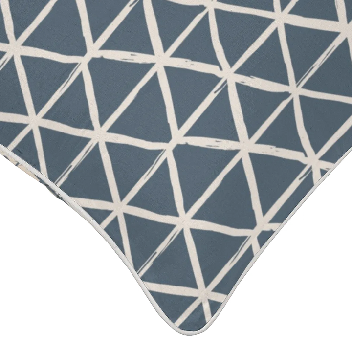 Ikat Fusion Coordinates Pair – Sand &amp; Sea Geometric (Marine)