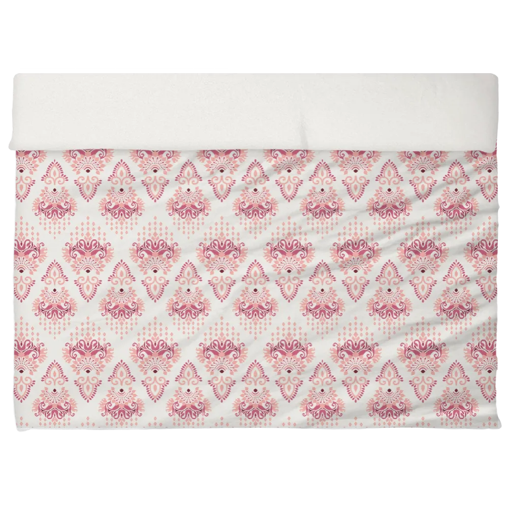 Reds &amp; Purples Anthology Duvet Cover Set – Ikat Damask (Dragonfruit)