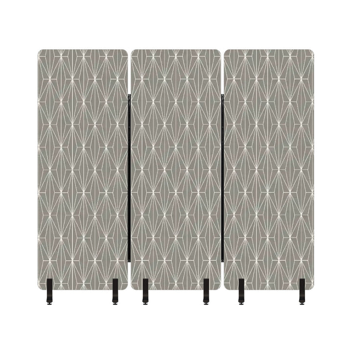 3 Panel Sound-Absorbing Room Divider / Deco Diamonds