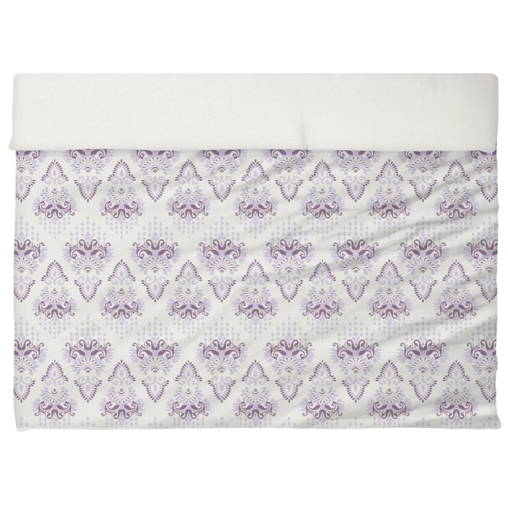 Reds &amp; Purples Anthology Duvet Cover Set – Ikat Damask (Rhapsody Lilac)