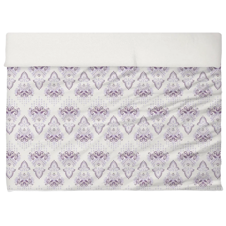 Reds &amp; Purples Anthology Duvet Cover Set – Ikat Damask (Rhapsody Lilac)