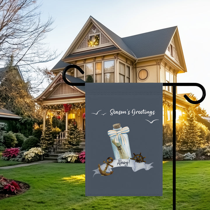 Double-sided Garden & House Banner / Christmas on the Coast / 3 Design Choices