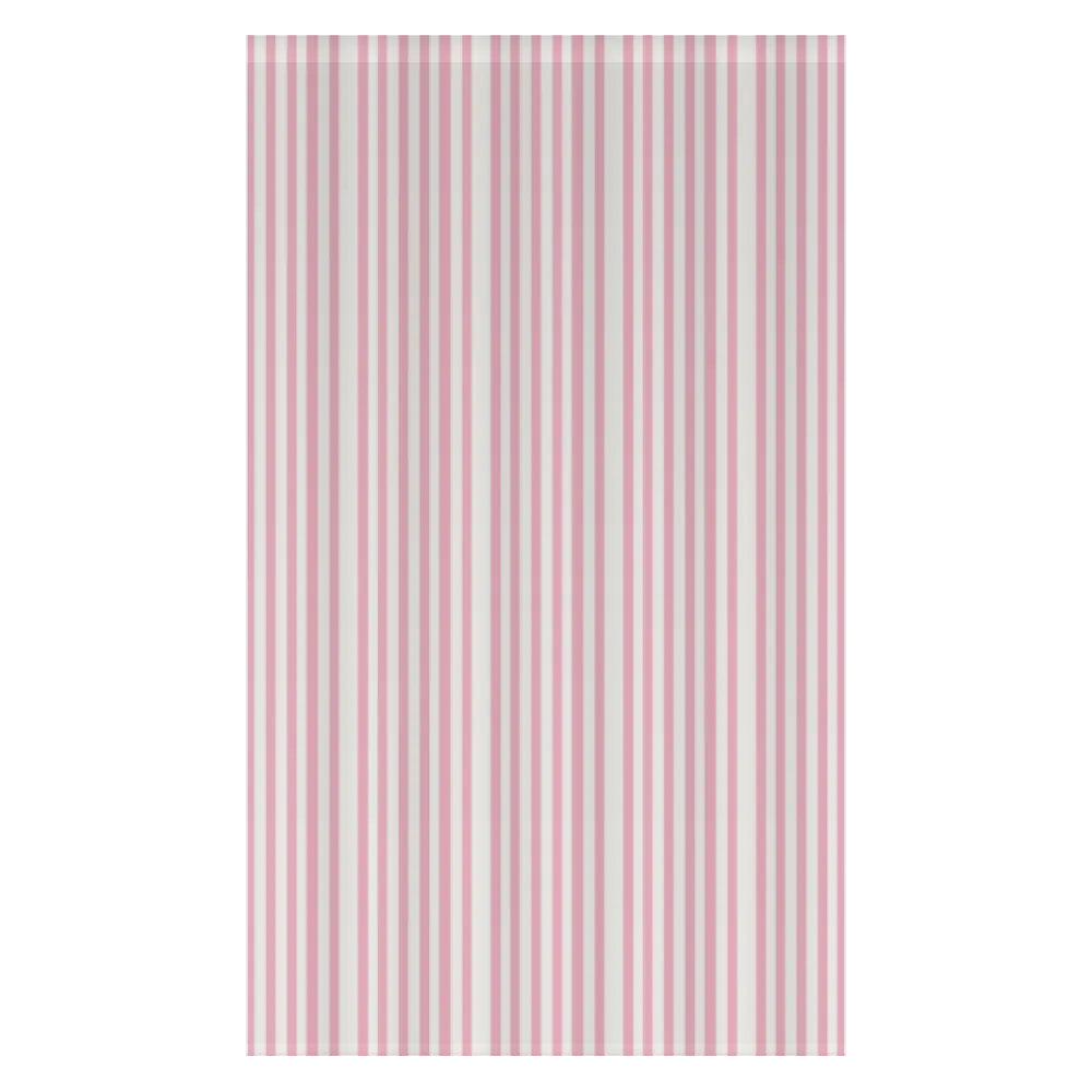 Window Curtain Set - Cotton Blend (2 Panels) | French Stripe - Babydoll