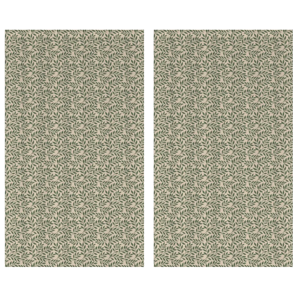 Verdant Fig™ Curtain Panel Set (2 Panels) – Leaf (Parchment)