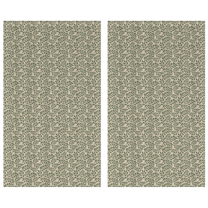 Verdant Fig™ Curtain Panel Set (2 Panels) – Leaf (Parchment)