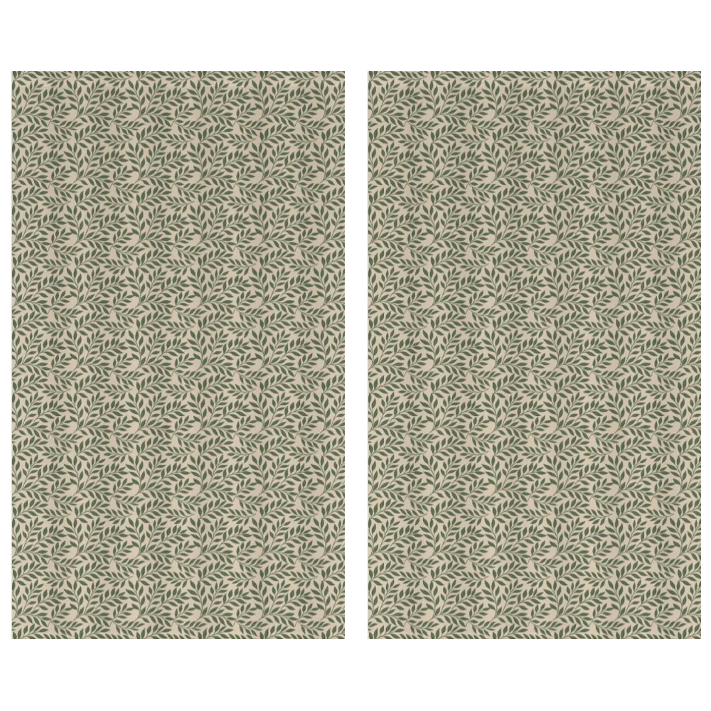Verdant Fig™ Curtain Panel Set (2 Panels) – Leaf (Parchment)