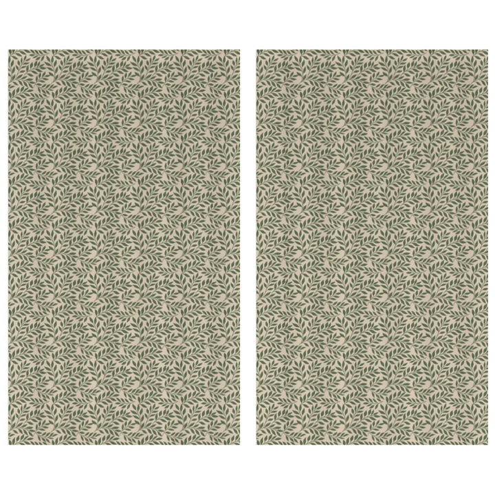 Verdant Fig™ Curtain Panel Set (2 Panels) – Leaf (Parchment)
