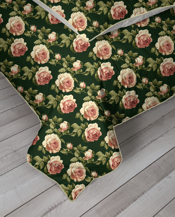 5 Piece Cotton Duvet Cover Set | Susanna | Vintage Cottage Collection