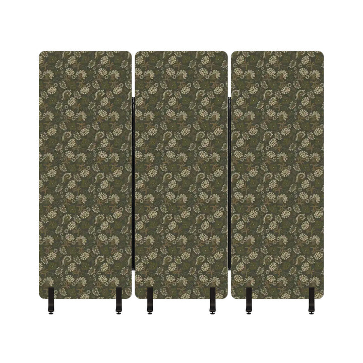 3 Panel Sound-Absorbing Room Divider / Vintage Floral