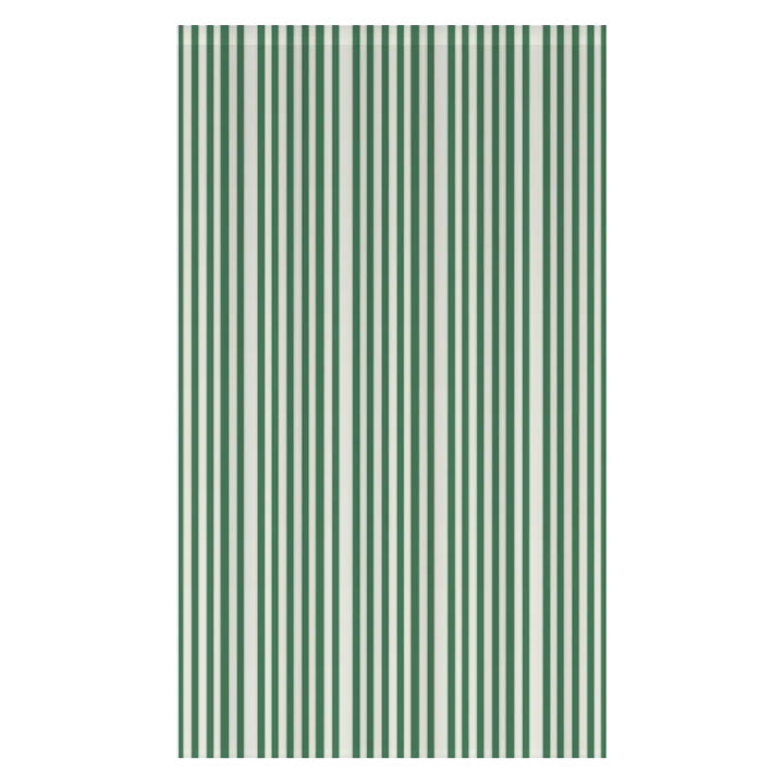 Window Curtain Set - Cotton Blend (2 Panels) | French Stripe - Green