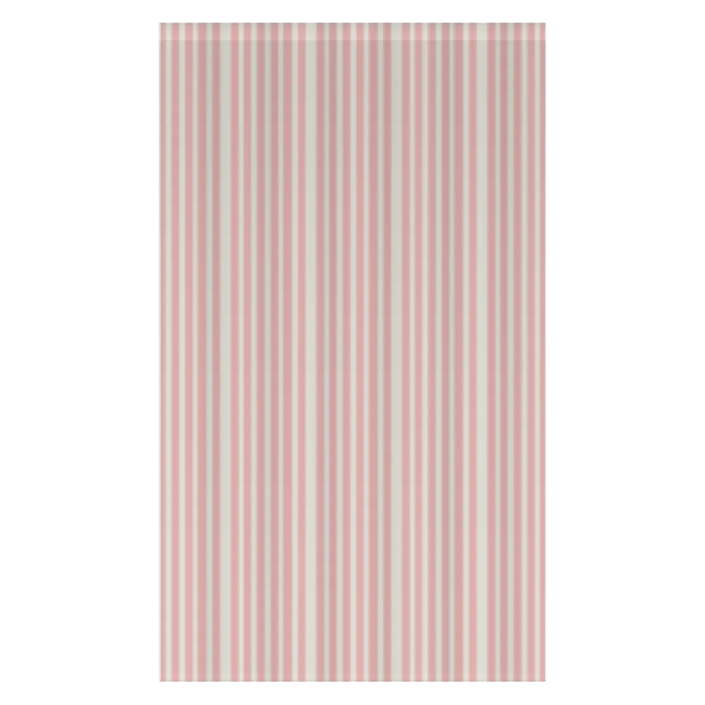 Window Curtain Set - Cotton Blend (2 Panels) | French Stripe - Bubblegum